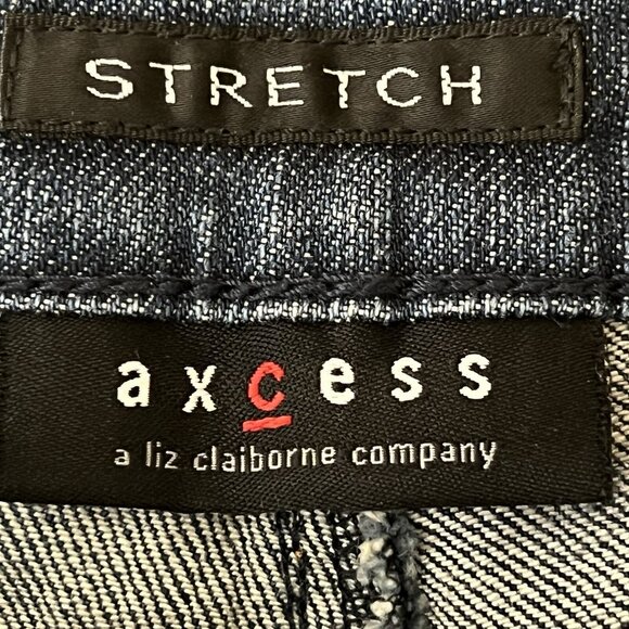Axcess Women's Blue Denim Jeans Size 10 Boot Cut Mid Rise Stretch - Picture 6 of 13